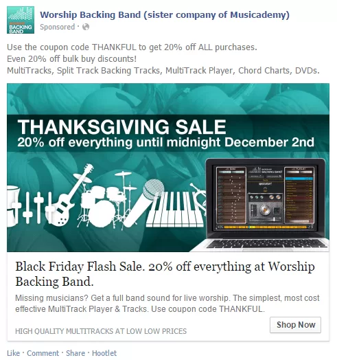 last minute small business saturday cyber monday black friday marketing tips flash sale facebook